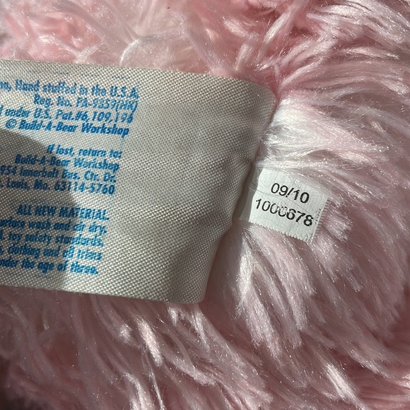 Build a Bear Sparkles Teddy 17" Plush Bear Pastel Pink Stuffed Animal Toy BAB - Picture 5 of 11